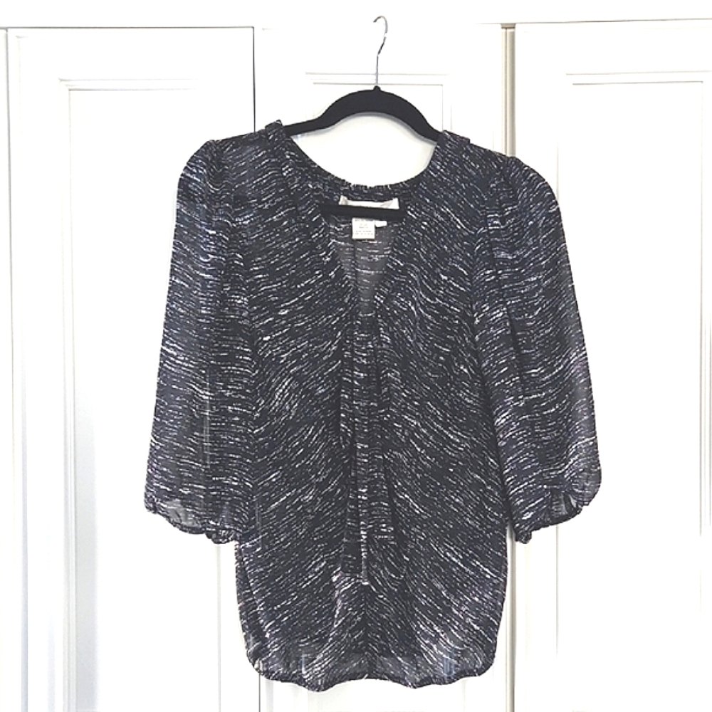 STUDIO M | Sheer Necktie Blouse